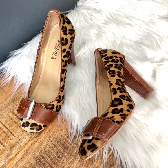 Michael Kors Shoes - Michael Kors Leopard Heels, Size 5.5